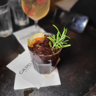 HH- Rye Old Fashioned and White Sangria
