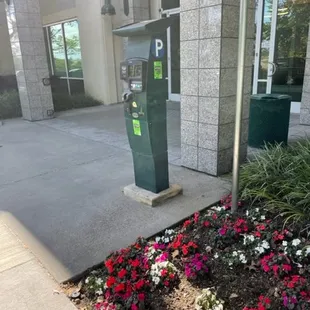 pay to park machine, also can pay on their @park mobile app