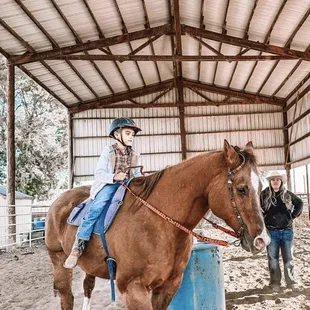 Horse camp bareback fun!
