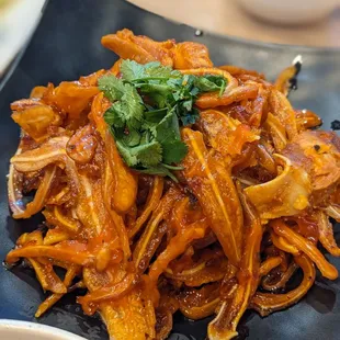 Pig ear w chili oil