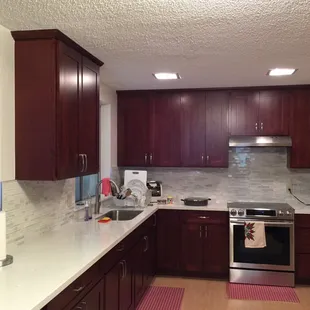 Brown cherry cabinet