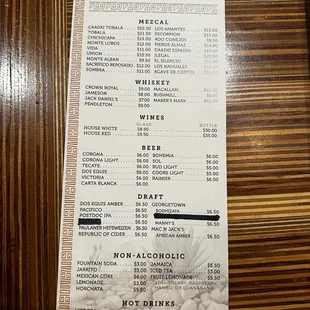 Drink List