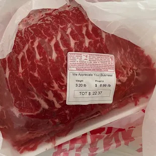 May 2021 sliced ribeye
