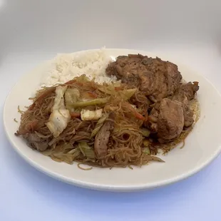 Combo 2 - Pancit, adobo &amp; rice
