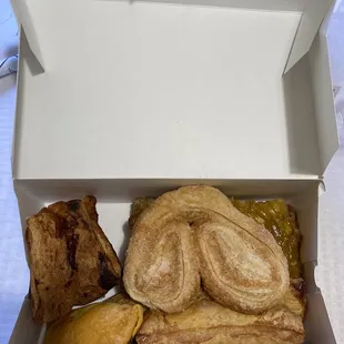 Orejas, campechanas, pineapple capirotada, empanada de cajeta