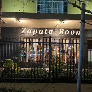 the front of zapata room