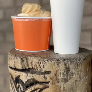 Orange Dole Whip.  Nutter Butter Milkshake