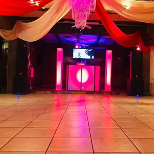 red, white, and blue