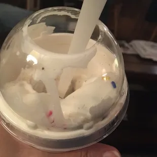 Ice cream hurricane I didn't order!