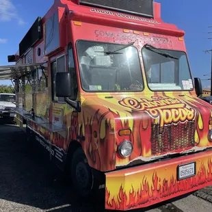 a colorful food truck