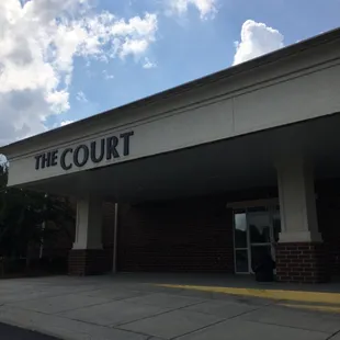 This is the gym (nice size court)!