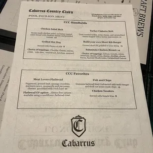 Current menu going through until end of March while state of the art new kitchen facility is built!