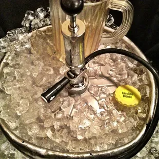 Carolina Blonde from @foothillsbeer tapped up!  Good to see country clubs embracing #craftbeer.  Thanks President Jones!