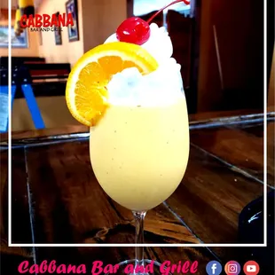 a glass of cabbana