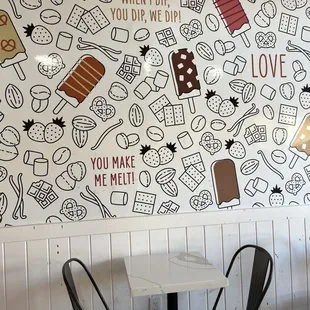 Cute wall and seating