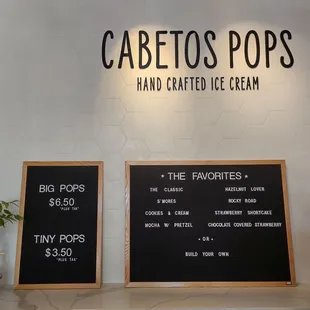 Menu boards