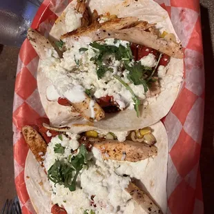 Street Corn Chicken Tacos