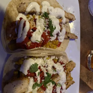 Street Corn Chicken Tacos