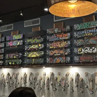 Beer menu