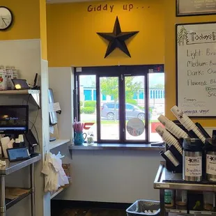 Drive thru window moves fairly quickly