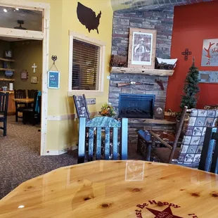 the dining room and kitchen