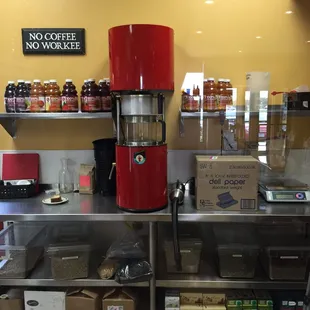 They roast their coffee in house. That's huge when it comes to taste and quality.