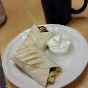 Breakfast burrito and great coffee!