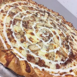 CBR(Chicken Bacon Ranch pizza)