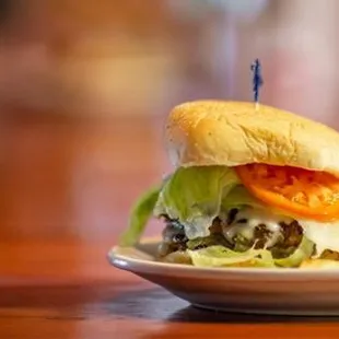 Beautiful burger and fries