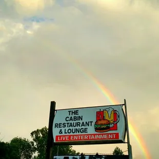A shining rainbow after a rainy day.
