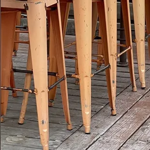 Stools in dire need of repair