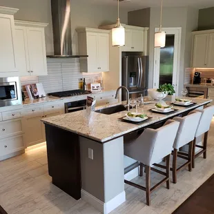 Linen painted cabinets