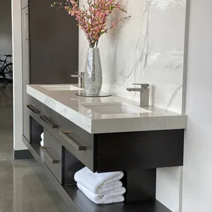 Visit our new showroom at 53 W. Herndon Avenue to be Inspired for your kitchen, bath, office or closet!