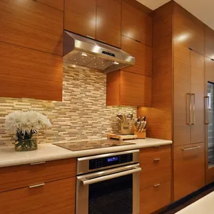 a modern kitchen