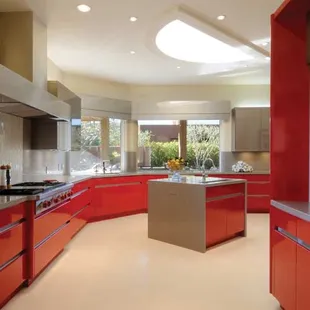 a modern kitchen