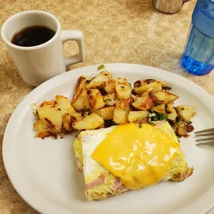 Ham & Cheese Omelet.