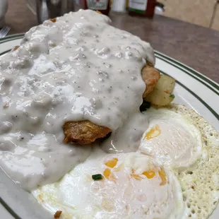 Chicken Fried Steak and Eggs