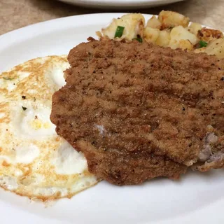 Chicken Fried Steak and Eggs