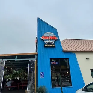 the front of the restaurant