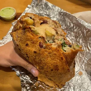 Fish burrito, my kinda portions