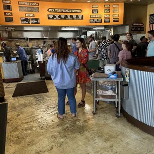 customers at the counter