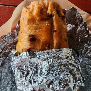 Grilled steak burrito