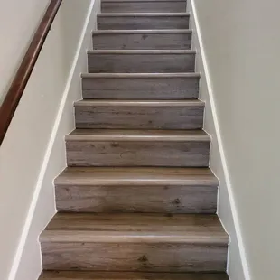 Vinyl covered stairs