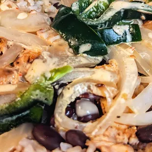 Close up of the Nachos Chicken