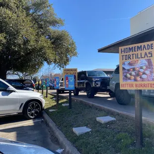 Curbside pickup near drive thru