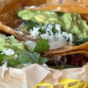 Build-Your-Own Taco plus guacamole and queso