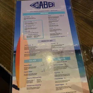 Menu Front