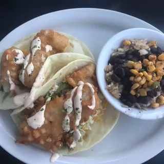 Beer Battered White Fish Taco