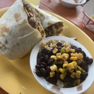 Shrimp & Chicken Burrito