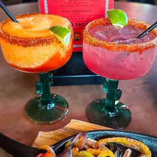 Mango and Blueberry Margaritas